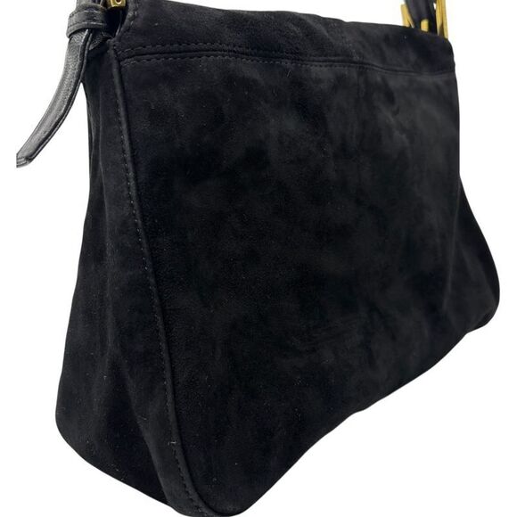 Fendi Vintage Red Glitter Finish Suede Mamma Baguette Vintage Red Glitter - Picture 5 of 16